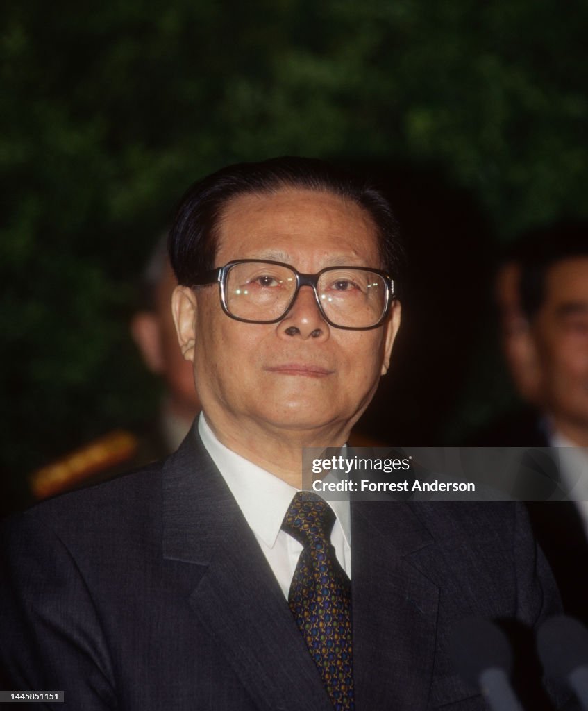 Zeming Jiang Chinese Communist Party Secretary Jiang Zemin, Beijing, China, 1998 ...