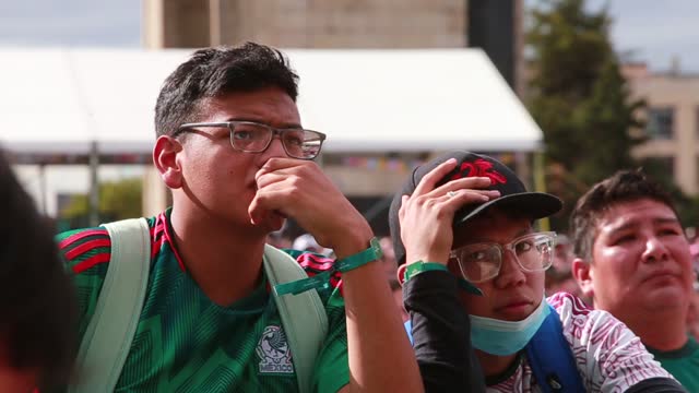 MEX: Football Fans In Mexico City Watch Saudi Arabia-Mexico World Cup Match