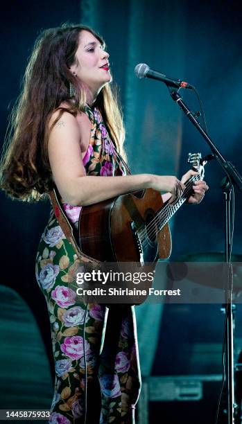 Lola Kirke performs supporting First Aid Kit at Manchester Apollo on November 30, 2022 in Manchester, England.