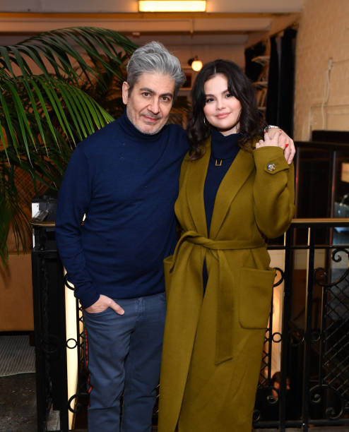 Alek Keshishian and Selena Gomez attend a screening of Apple's "Selena Gomez: My Mind & Me" presented by Benj Pasek and Justin Paul of "Spirited" at...