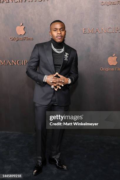 DaBaby attends Apple Original Films' "Emancipation" Los Angeles premiere at Regency Village Theatre on November 30, 2022 in Los Angeles, California.