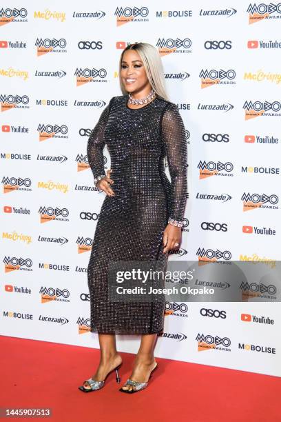 Eve arrives at the MOBO Awards 2022 at OVO Arena Wembley on November 30, 2022 in London, England.