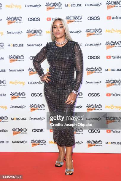 Eve arrives at the MOBO Awards 2022 at OVO Arena Wembley on November 30, 2022 in London, England.