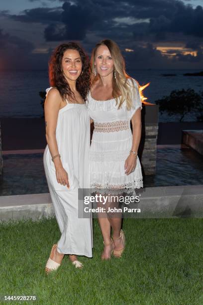 Kaitlyn Bristowe and First-ever Bachelorette Trista Sutter pose together as they celebrate Trisha's 50th birthday at the all new Sandals Royal...