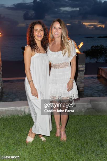 Kaitlyn Bristowe and First-ever Bachelorette Trista Sutter pose together as they celebrate Trisha's 50th birthday at the all new Sandals Royal...