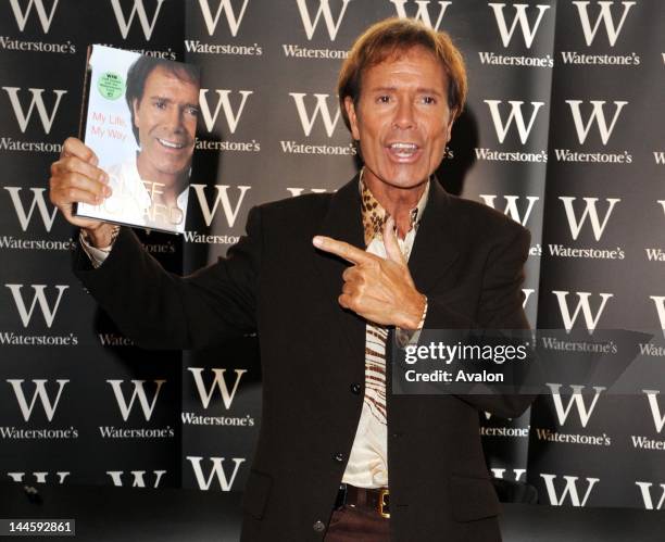 Cliff Richard attends a signing of his autobiography "My Life, My Way" at Waterstone's, Piccadilly, London; 6th September 2008; 50272;