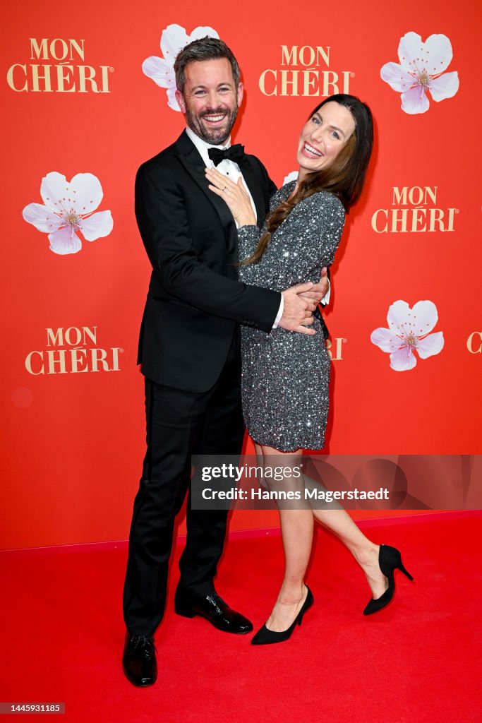 Jan Hartmann and Julia Hartmann attend the Mon Cheri Hosts Barbara