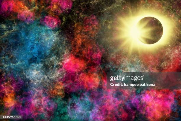 conceptual universe and galaxies supernova concept - mercury planet foto e immagini stock