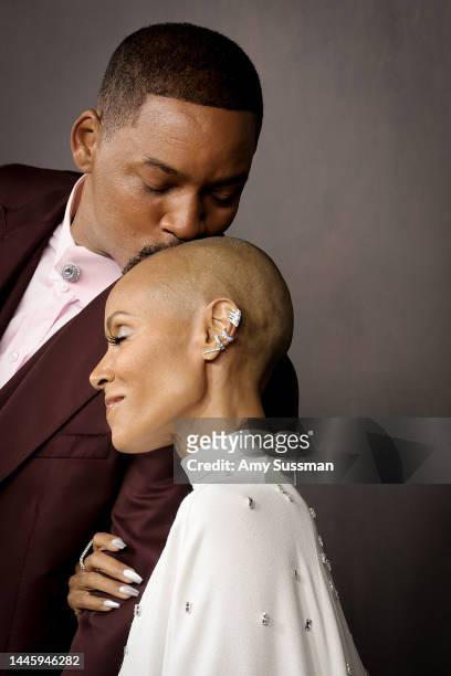 Will Smith and Jada Pinkett Smith attend the premiere of Apple Original Films' "Emancipation" at Regency Village Theatre on November 30, 2022 in Los...