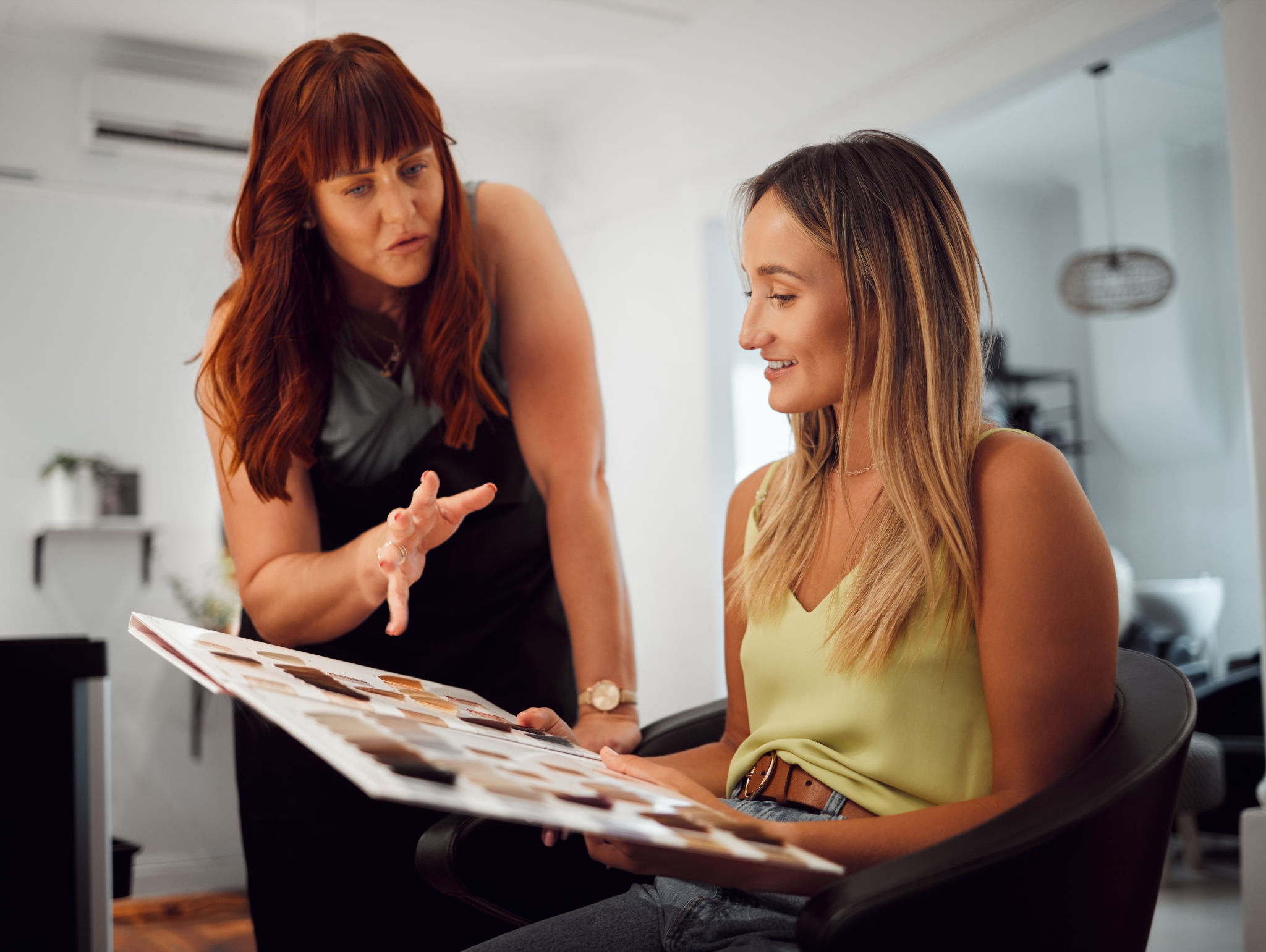 client stylist interaction