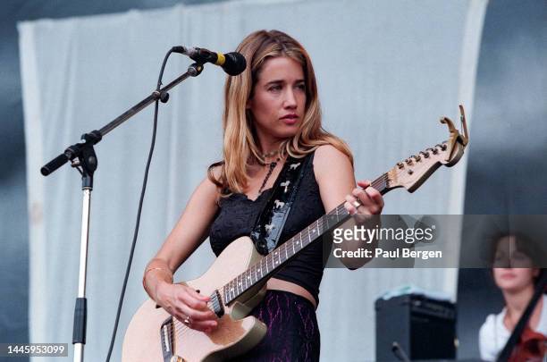 Heather Nova performs at Rock Werchter festival, Werchter, Belgium 4th July 1999.