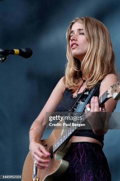 Heather Nova performs at Rock Werchter festival, Werchter, Belgium 4th July 1999.