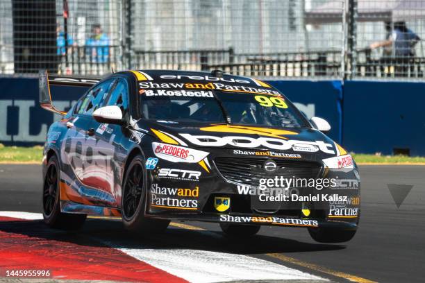 Brodie Kostecki driver of the EBoost Mobile Racing Holden Commodore ZB during practice 1 for the Adelaide 500, which is part of the 2022 Supercars...