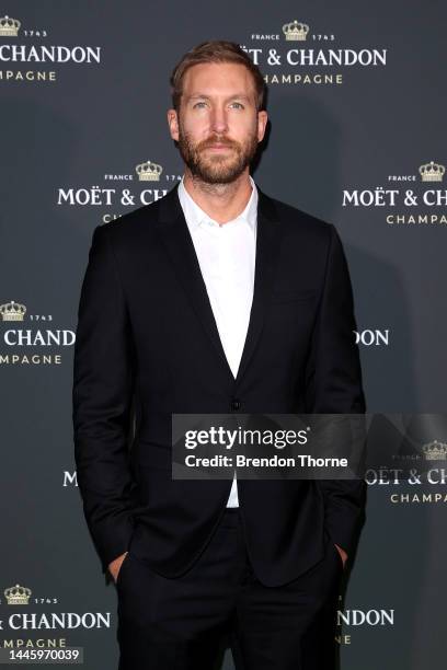 Calvin Harris attends the Moët & Chandon Effervescence Event at Mrs Macquarie's Chair on December 01, 2022 in Sydney, Australia.