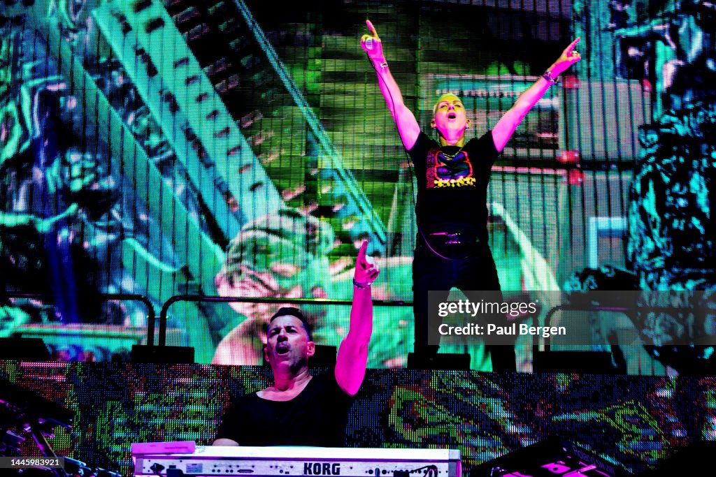 German Rapper Scooter H.P. Baxxter, lead singer of German rave band Scooter performs at ...