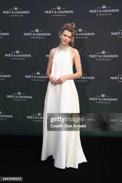 Victoria Lee attends the Moët & Chandon Effervescence Event at Mrs Macquarie's Chair on December 01, 2022 in Sydney, Australia.