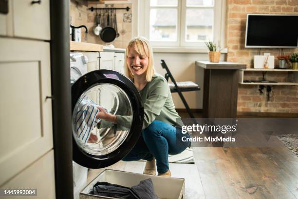 3,816 Woman Washing Machine Stock Photos, High-Res Pictures, and Images ...