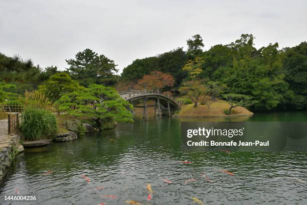 ritsurin-koen garden in takamatsu - takamatsu bildbanksfoton och bilder