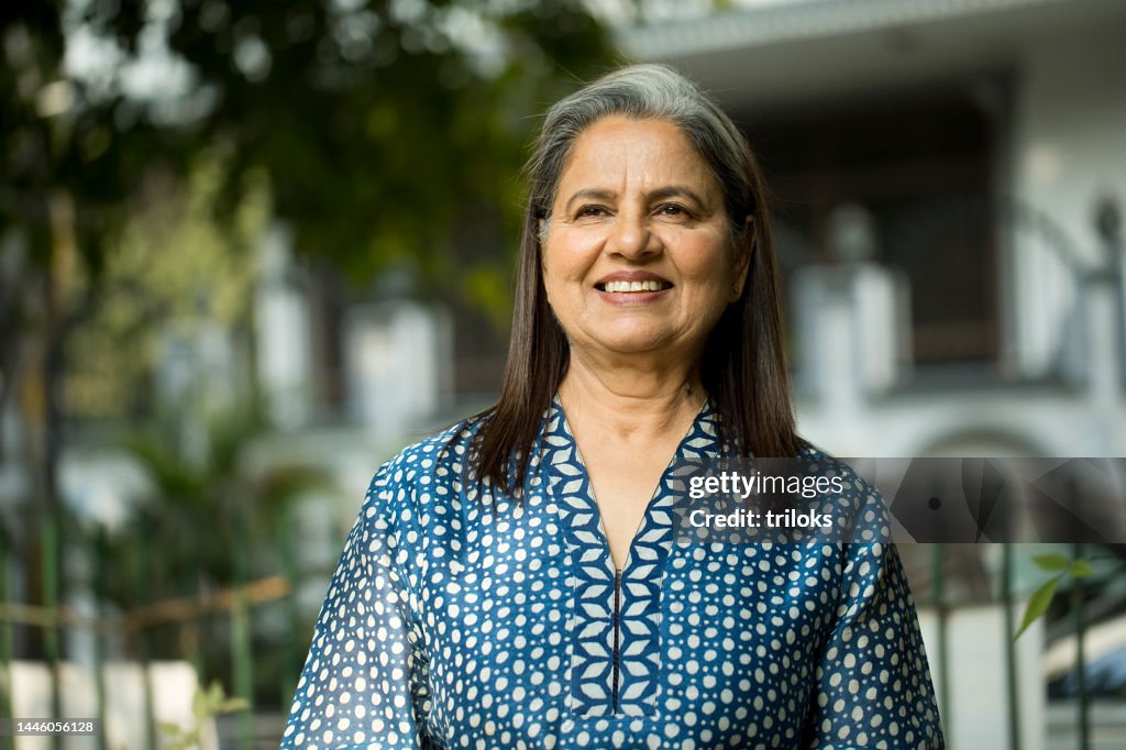 Portrait of beautiful mature woman