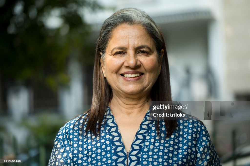 Portrait of beautiful mature woman
