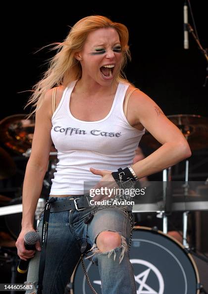 Angela Gossow Vocalist From Arch Enemy Performing Live At Download angela-gossow-vocalist-from-arch-enemy-performing-live-at-download