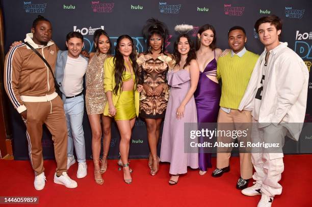 Derek Luke, Dean Goldblum, Genneya Walton, Kylie Liya Page, Riele Downs, Auli'i Cravalho, Nicole Maines, Chosen Jacobs, and Asher Angel attend the...