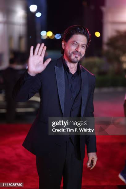 Shahrukh Khan attends the Opening Night Gala screening of "What's Love Got To Do With It?" at the Red Sea International Film Festival on December 01,...