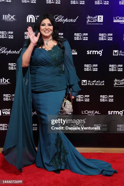 Hala Sedki attends the Opening Night Gala screening of "What's Love Got To Do With It?" at the Red Sea International Film Festival on December 01,...