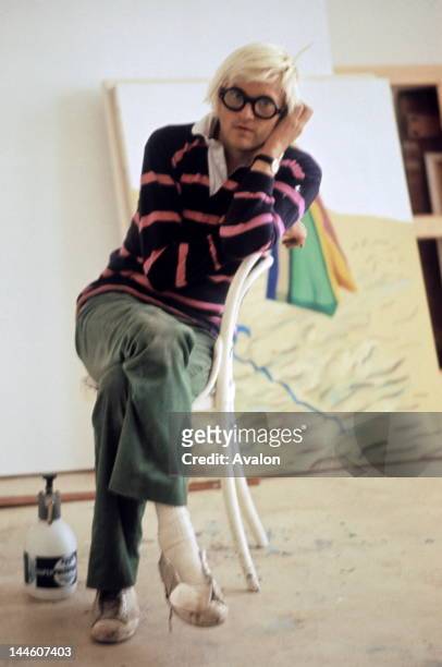 David Hockney photographed in 1971.