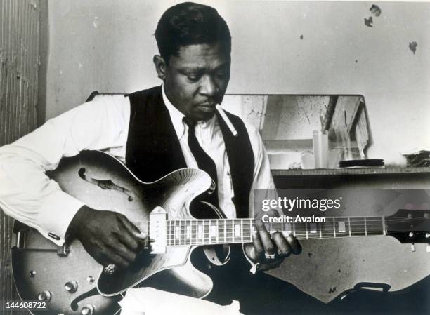 Portrait of American blues guitarist and singer-songwriter B.B. King photographed in the 1960's. Job: 66781 Ref: SSE - Exclusive UK Rights Only