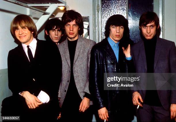 The Rolling Stones taken in the 1960s, from left to right, Brian Jones, Keith Richards, Mick Jagger, Bill Wyman and Charlie Watts.;