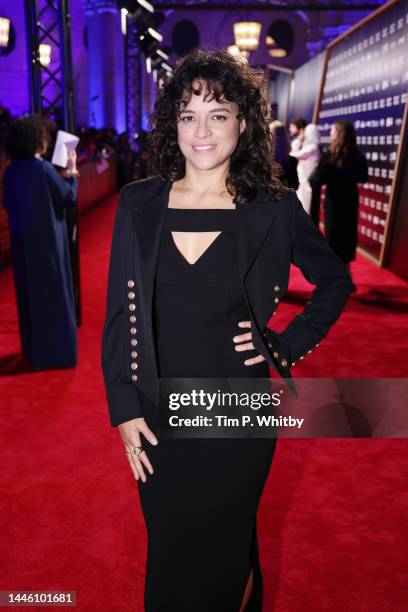 Michelle Rodriguez attends the Opening Night Gala screening of "What's Love Got To Do With It?" at the Red Sea International Film Festival on...