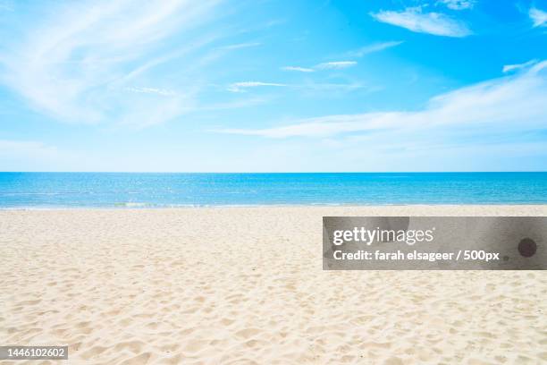 scenic view of sea against sky,oceanside,california,united states,usa - playa stockfoto's en -beelden