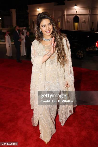 Priyanka Chopra attends the Opening Night Gala screening of "What's Love Got To Do With It?" at the Red Sea International Film Festival on December...