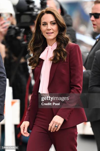 Catherine, Princess of Wales during a visit to Roca, a non-profit organisation focusing on high-risk young people between the ages of 16-24 years old...