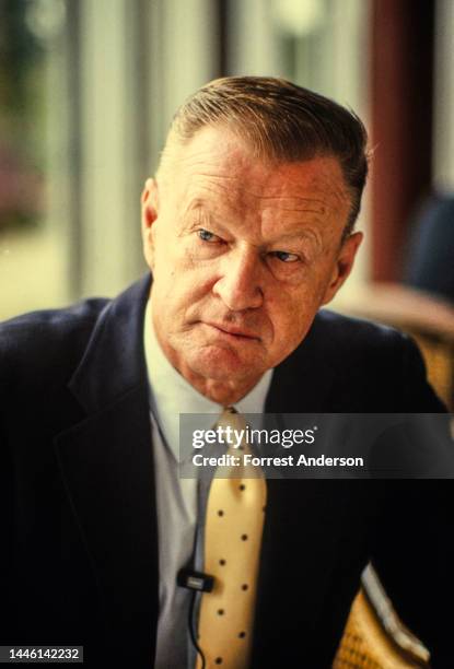 Former US National Security Advisor Zbigniew Brzezinski, Beijing, China, August 1986.