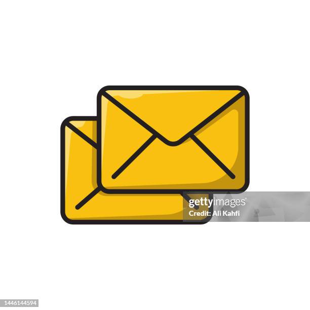 all mail inbox icon - new text message stock illustrations