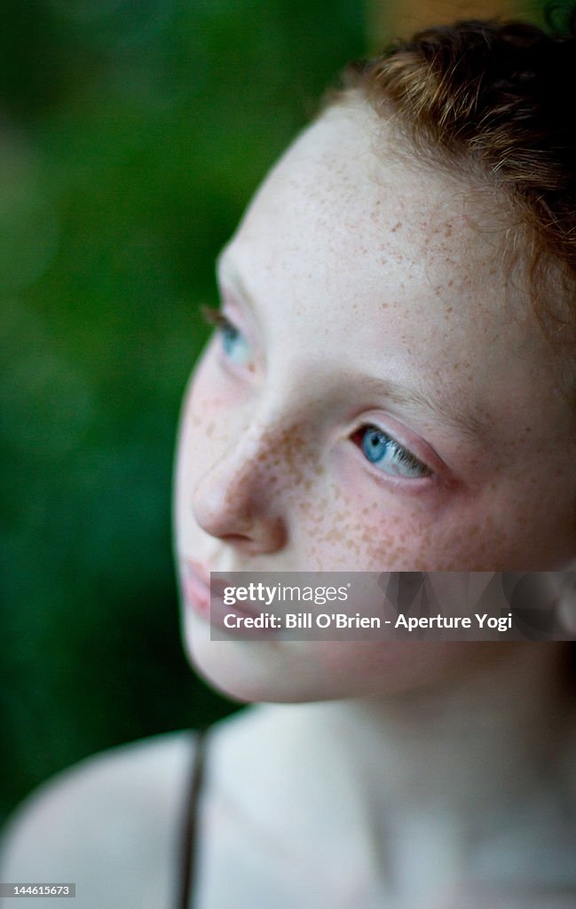 Girl in deep thought