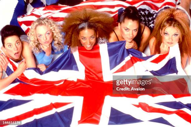 The Spice Girls in 1997 .;