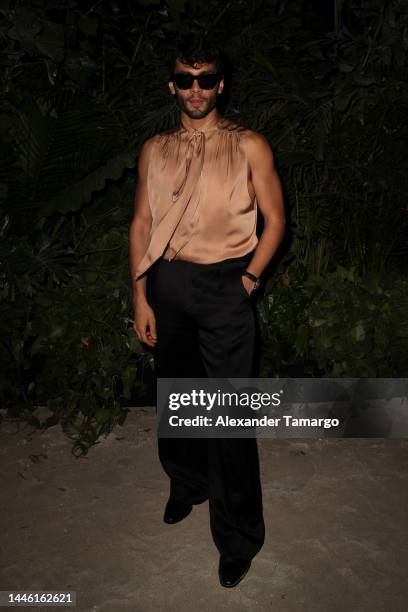 Diego Calvo attends the Saint Laurent Art Basel Miami Beach Party on December 01, 2022 in Miami Beach, Florida.