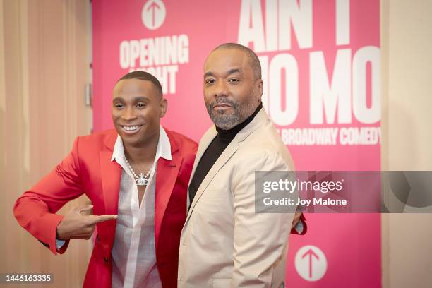 Jordan E. Cooper and Lee Daniels attend the "Ain't No Mo'" Broadway Opening Night at Belasco Theatre on December 01, 2022 in New York City.