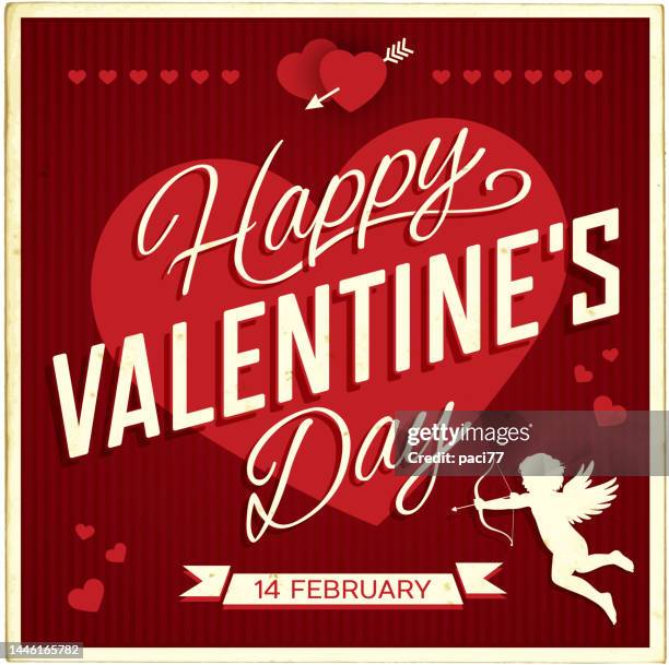 illustrations, cliparts, dessins animés et icônes de carte de la saint-valentin - cupidon and saint valentin