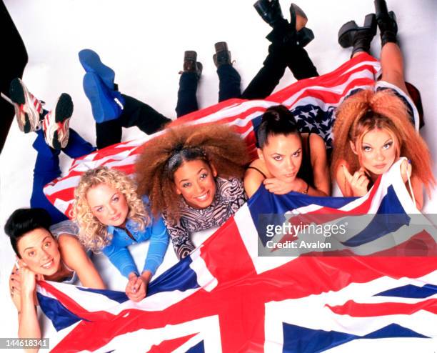 Portrait of the Spice Girls photographed in February 1997 .;