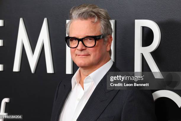 Colin Firth attends Los Angeles premiere of Fox Searchlight Pictures "Empire of Light" at Samuel Goldwyn Theater on December 01, 2022 in Beverly...