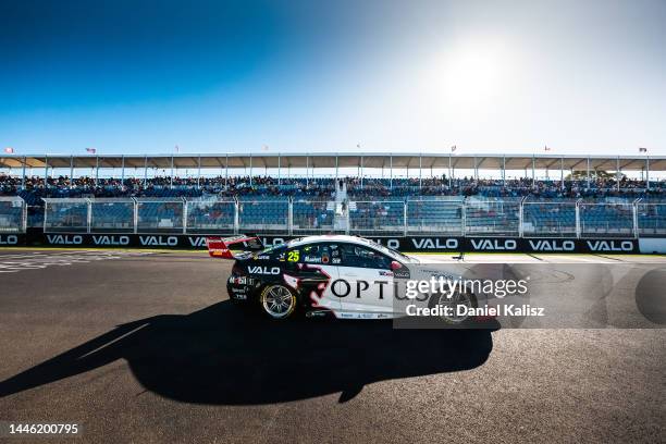 Chaz Mostert driver of the Mobil1 Optus Racing Holden Commodore ZB during qualifying for the Adelaide 500, which is part of the 2022 Supercars...