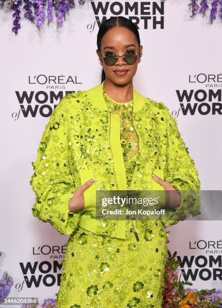 Attends L'Oréal Paris' Women Of Worth Celebration at The Ebell Club of Los Angeles on December 01, 2022 in Los Angeles, California.