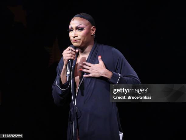 Playwright/Actor Jordan E. Cooper during the opening night curtain call for the new play "Ain't No Mo'" on Broadway at The Belasco Theatre on...