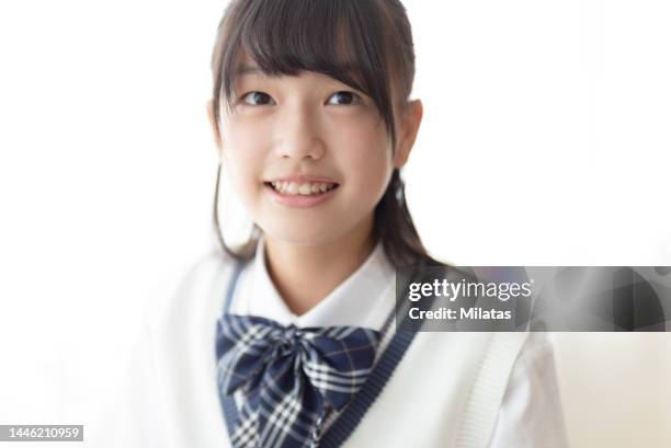 junior high school student in class - estudiante de bachillerato chica fotografías e imágenes de stock