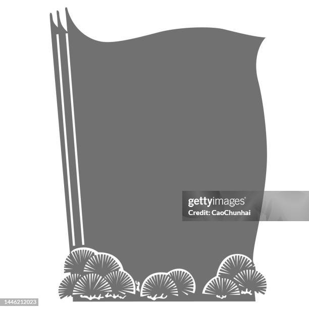 flag icon-02 - chinese communist revolution stock illustrations