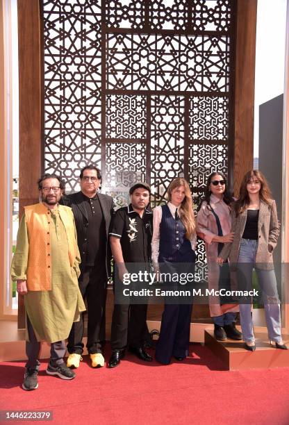 Director Shekhar Kapur, Jeff Mirza, Naughty Boy, Jemima Khan, Shabana Azmi and Sajal Ali attend the "What's Love Got To Do With it" Press Junket...